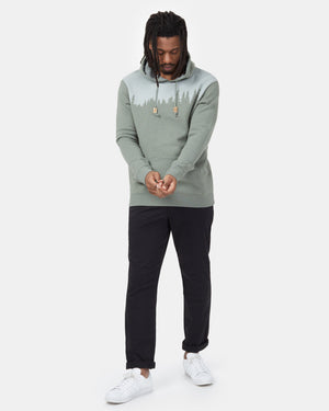 Green Treelinen Graphic Pullover