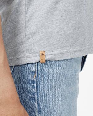 Grey Women's Crew-Neck T-Shirt