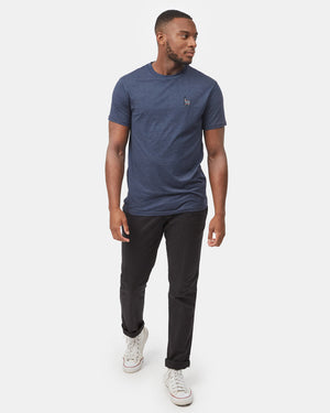 Mens-Blue-Crew-Neck-Graphic-Tee-