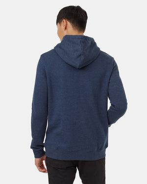 Navy-Treeline-graphic-longsleeve-Hoodie
