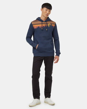 Navy-Treeline-graphic-longsleeve-Hoodie