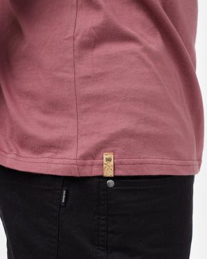 Red Organic Cotton Long Sleeve Sweatshirt