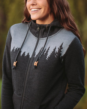 Black Tree Graphic Pullover Hoodie