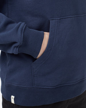 Blue Women's Organic Cotton Pullover Hoodie