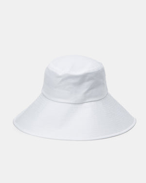 White Organic Cotton Bucket Hat