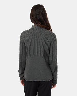 Womens-Mock-Neck-Knit-Sweater