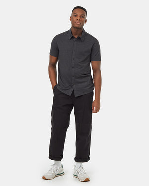 Basic Button Up Shortsleeve Shirt