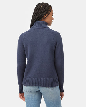 Women's Ribbed Wool Turtleneck