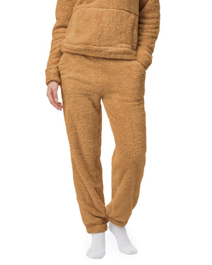 Women's Fuzzy Polyester Joggers