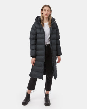 Women's Long Puffer Jacket_green