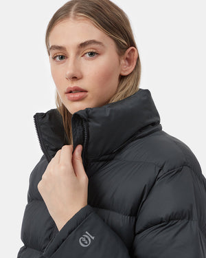 Women's Long Puffer Jacket_green