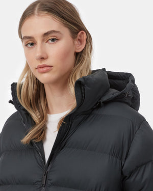 Women's Long Puffer Jacket_green