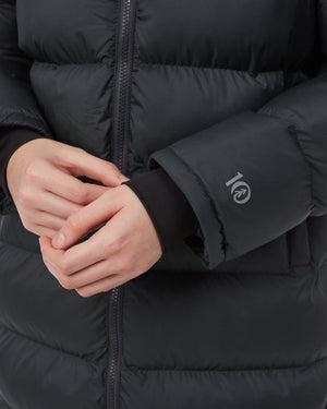 Women's Long Puffer Jacket_green