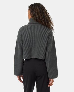 Women's Eco-Friendly High-Neck Sweater