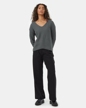 Women's Organic Cotton V-Neck Jumper