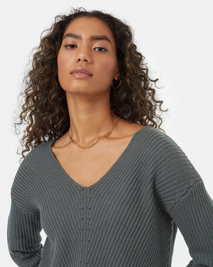 Women's Organic Cotton V-Neck Jumper
