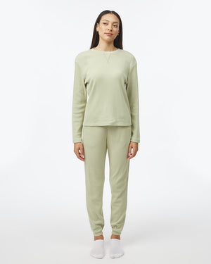 Women's Eco-Friendly Ribbed Crew-Neck